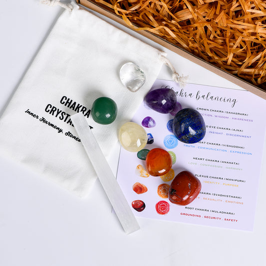 Seven Chakra Crystal Stone Set